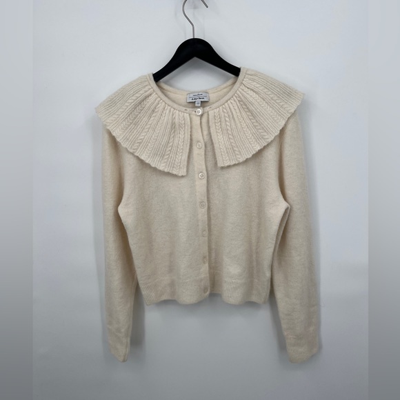 & OTHER STORIES Statement Alpaca/wool BlendCollar Knit Cardigan Size M - Picture 3 of 9